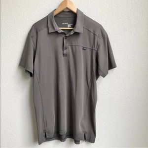 Arcteryx Men's Relax Fit Polo Shirt Size Large Gray